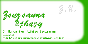 zsuzsanna ujhazy business card
